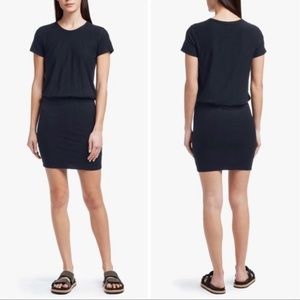 James Perse navy ruched dress